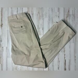 Brooks Brothers Pants Mens 36x32 Cream Advantage Chino Trousers relaxed fit